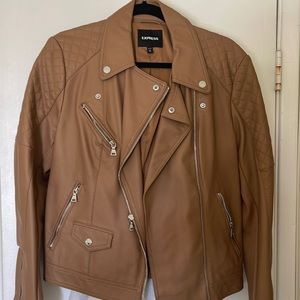 Tan/brown leather jacket in great condition